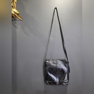 Hobo International Crossbody Leather Bag Purse Black 10x10